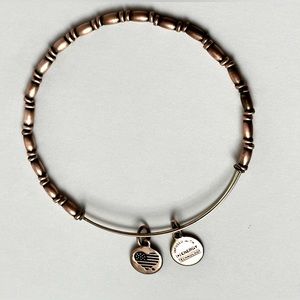 Rose Gold Alex and Ani Beaded Bangle